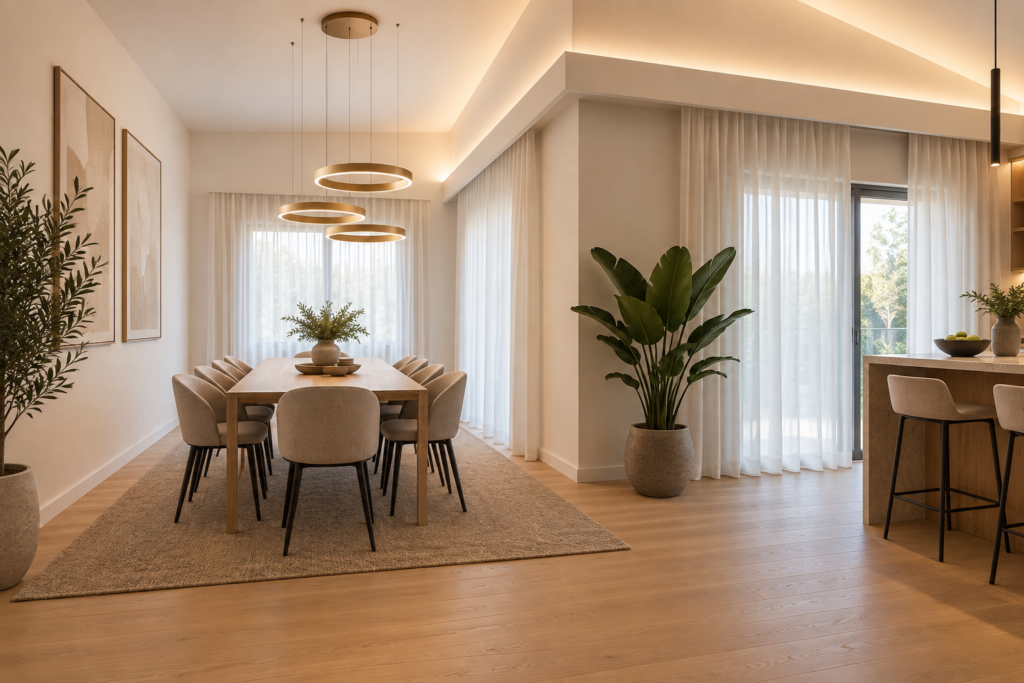 Cucina moderna con illuminazione LED
