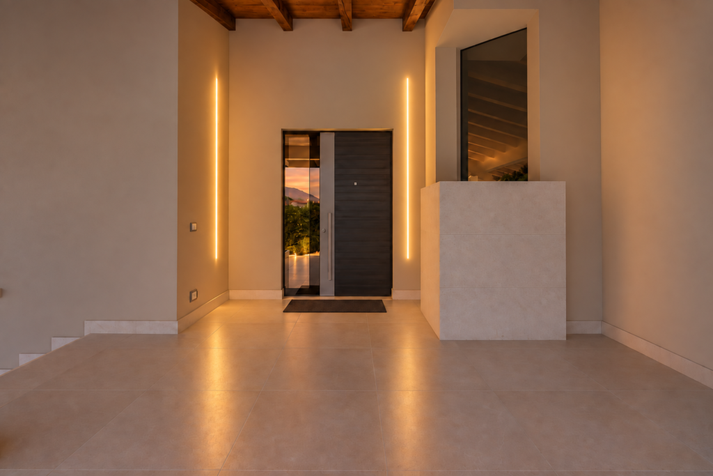 Ingresso strip led incasso da esterno IP65
