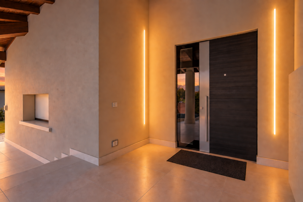 Ingresso strip led incasso da esterno IP65